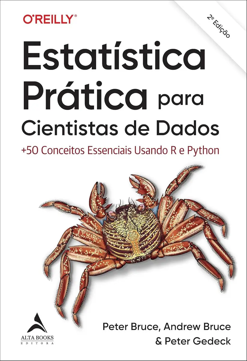 Capa do livro Estatística Prática para Cientistas de Dados