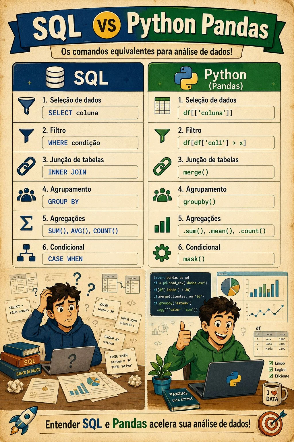 SQL ou Python Pandas