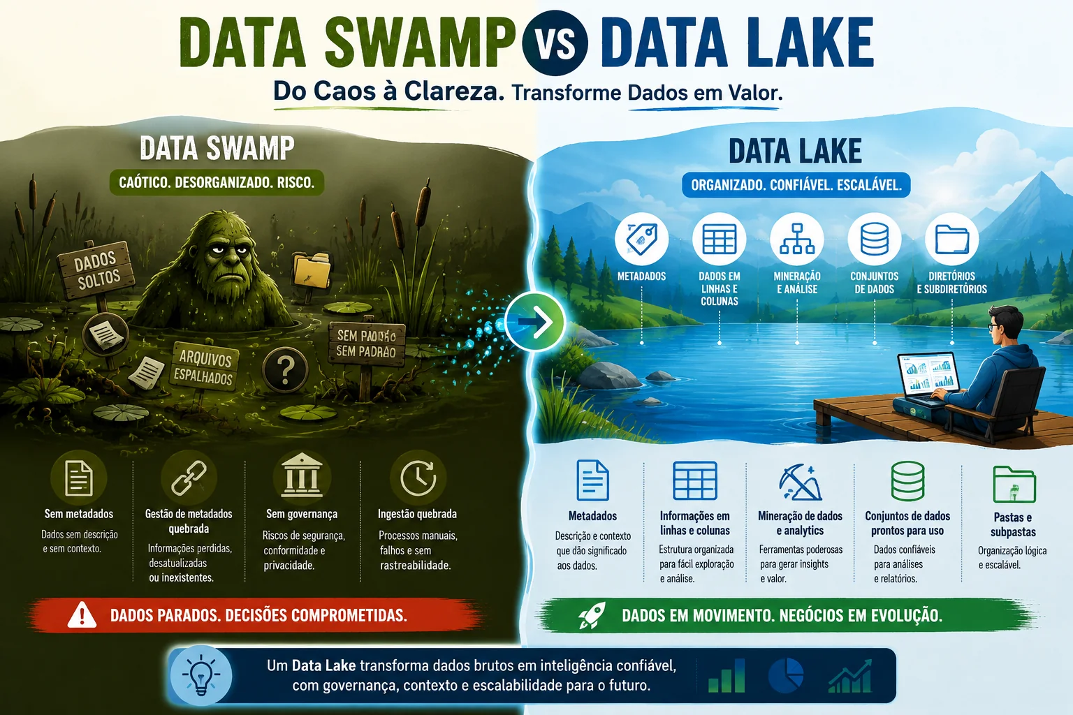 Data Swamp vs Data Lake